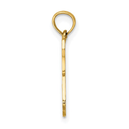 14K Gelbgold Feuer Hydrant und Hund Charm