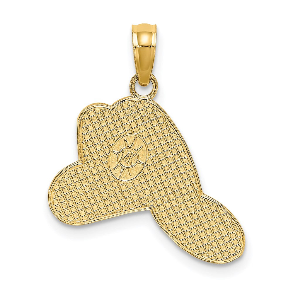 14K Gelbgold Feuer Dept Helm Charm