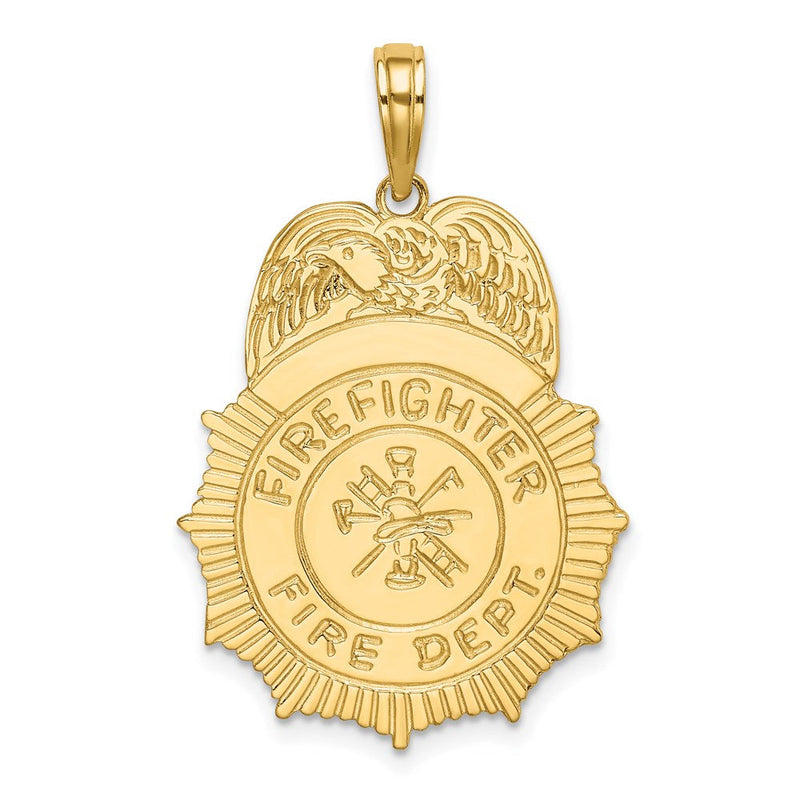 14K Gelbgold Feuerwehrabzeichen-Charm