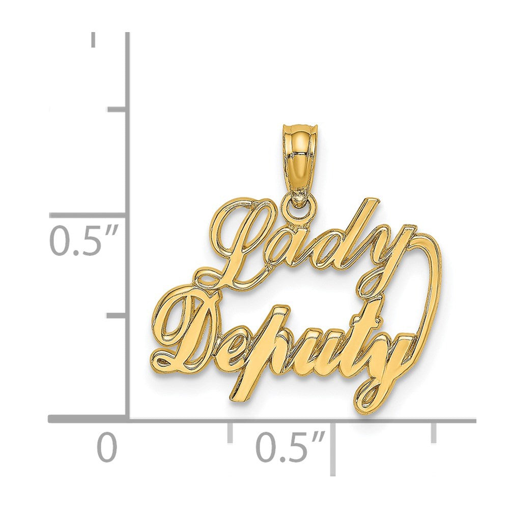 14K Gelbgold Damen Deputy Charm