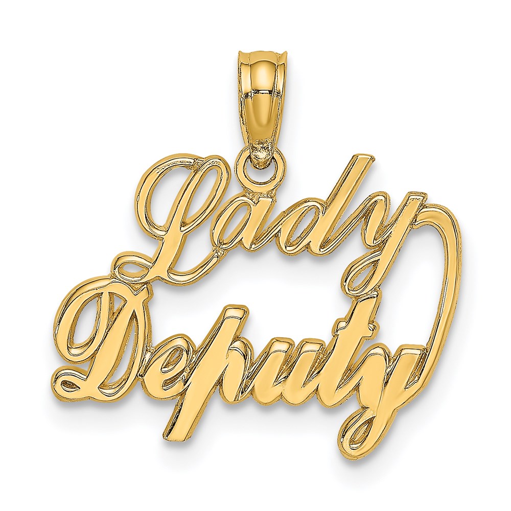14K Gelbgold Damen Deputy Charm