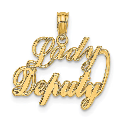 14K Gelbgold Damen Deputy Charm