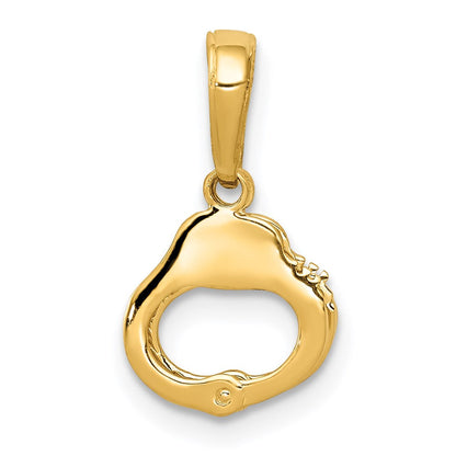 14K Gelbgold 2-piece Handcuffs Anhänger