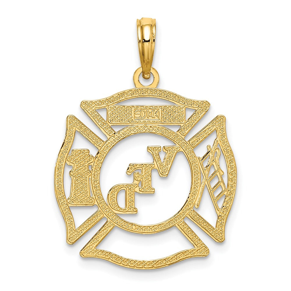 14K Gelbgold VFD-Mitgliedsschild-Charm