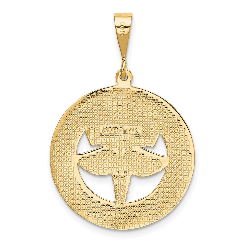 14K Gelbgold Anhänger "RN THE ART OF CARING