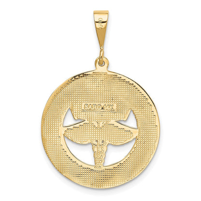 14K Gelbgold Anhänger "RN THE ART OF CARING