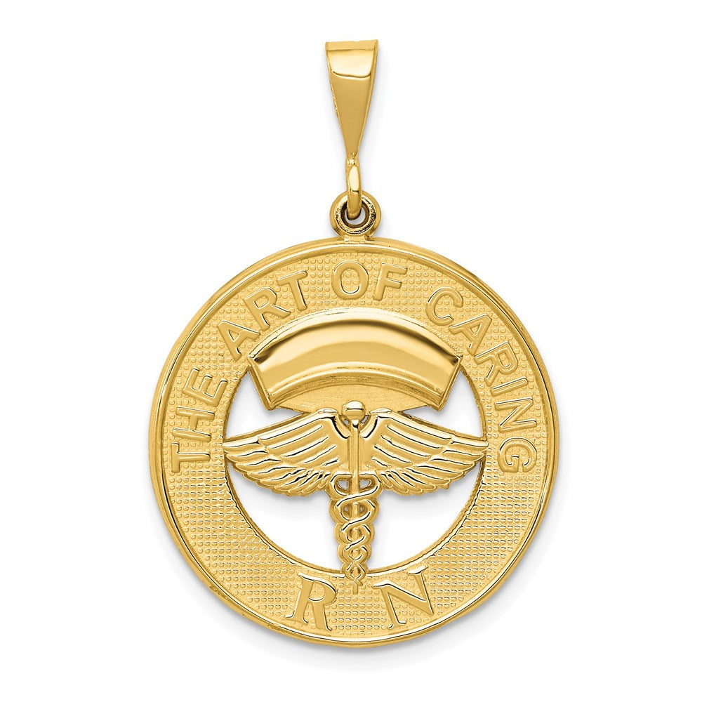14K Gelbgold Anhänger "RN THE ART OF CARING