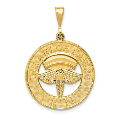 14K Gelbgold Anhänger "RN THE ART OF CARING