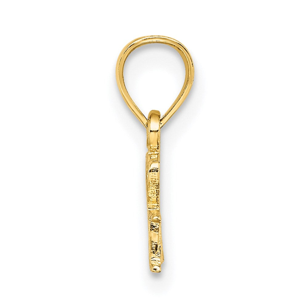 14K Gelbgold I Herz Hawaii Charm