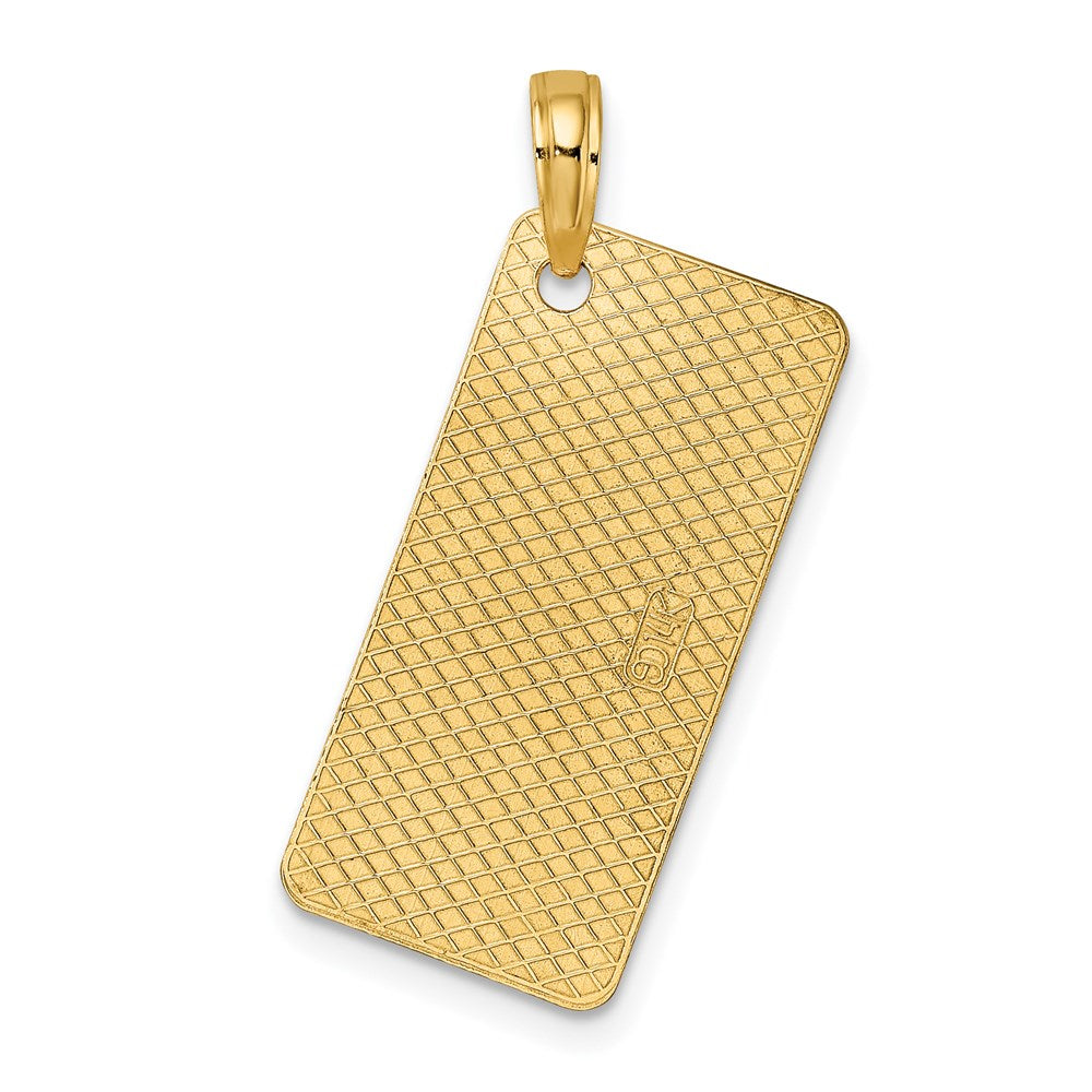 14 Kt. Gelbgold FLORIDA SARASOTA Nummernschild-Charm