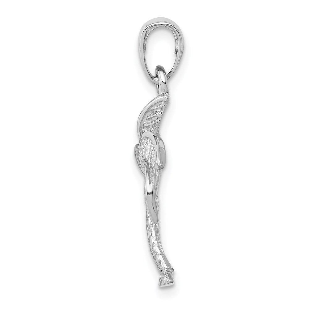14K Weißgold Palmenanhänger