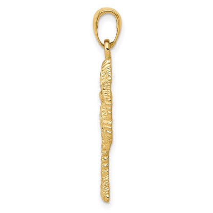 14K Gelbgold Palmenbaum-Anhänger