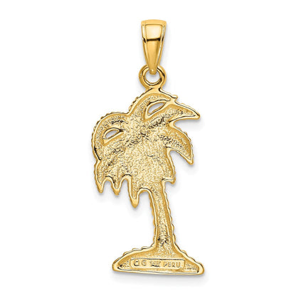 14K Gelbgold Palmenbaum-Anhänger