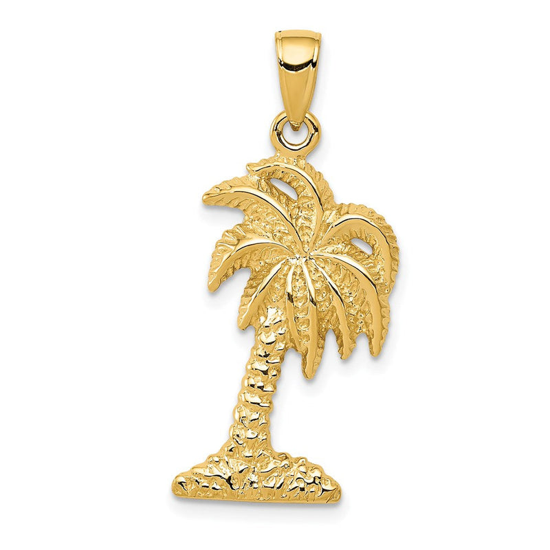 14K Gelbgold Palmenbaum-Anhänger