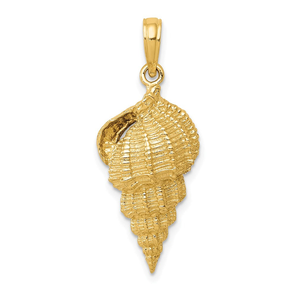 14K Gelbgold Muschel-Anhänger (Meeresschnecke)** Falls es sich um eine klassische Muschelform handelt, auch möglich: **14K Gelbgold Muschelschale-Anhänger