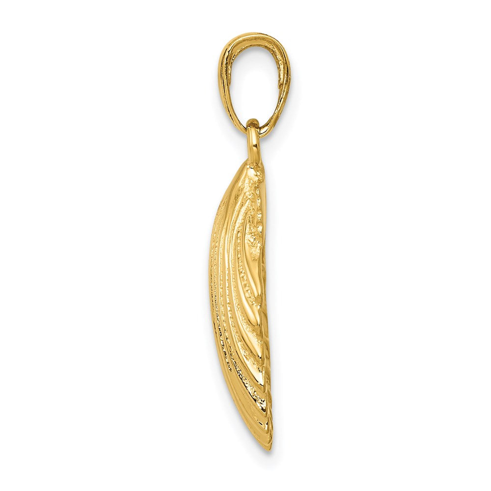 14K Gelbgold Muschelschalen-Anhänger