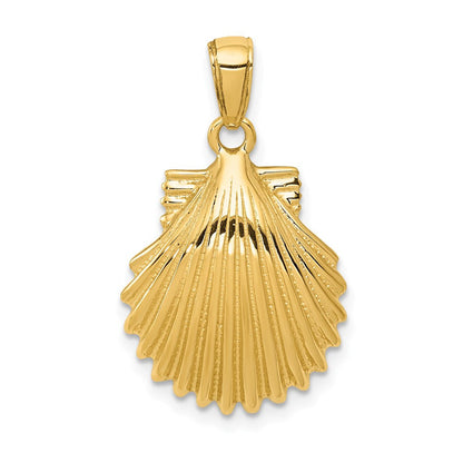 14K Gelbgold Muschelschalen-Anhänger