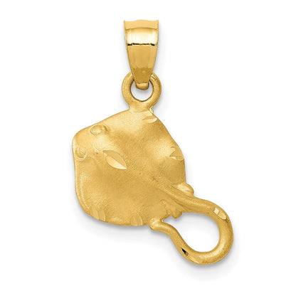 14K Gelbgold Stingray Anhänger