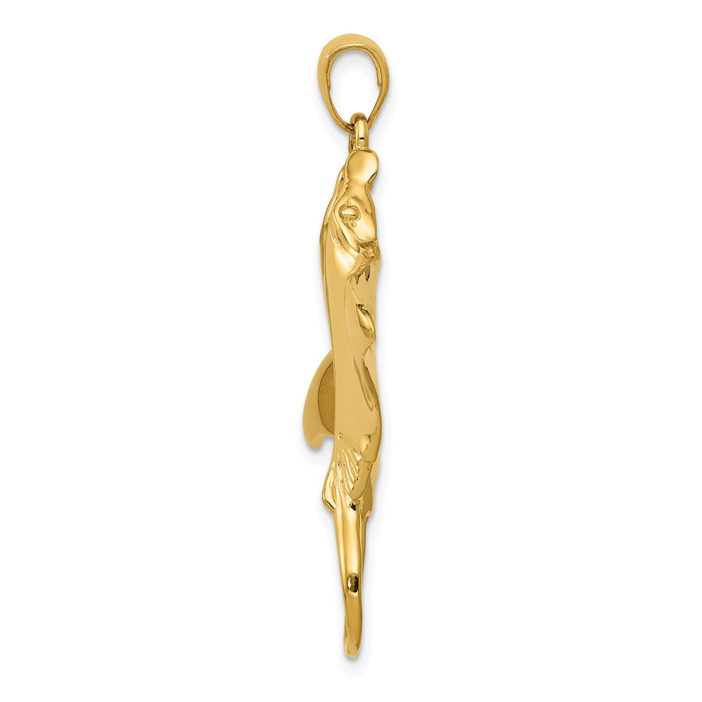 14K Gelbgold Manta-Rochen-Anhänger