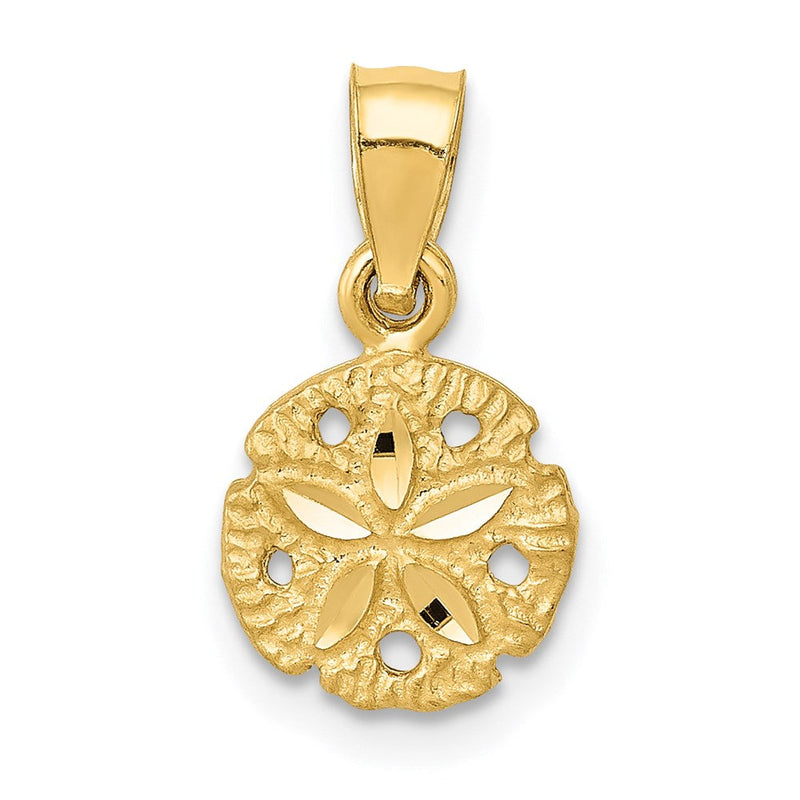 14K Gelbgold Sand Dollar Anhänger