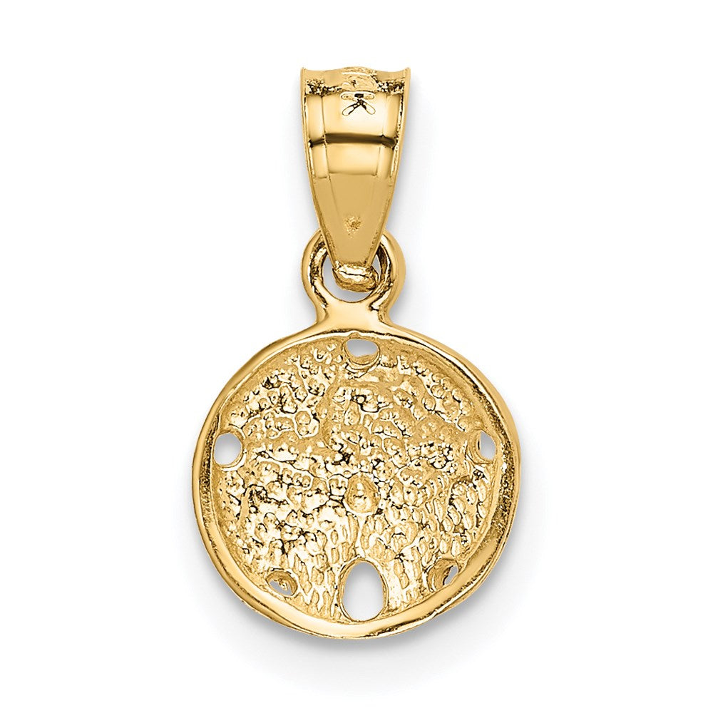 14K Gelbgold Sand Dollar Anhänger