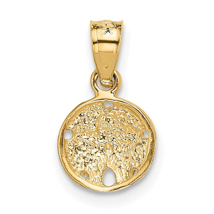 14K Gelbgold Sand Dollar Anhänger