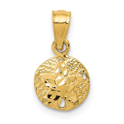 14K Gelbgold Sand Dollar Anhänger