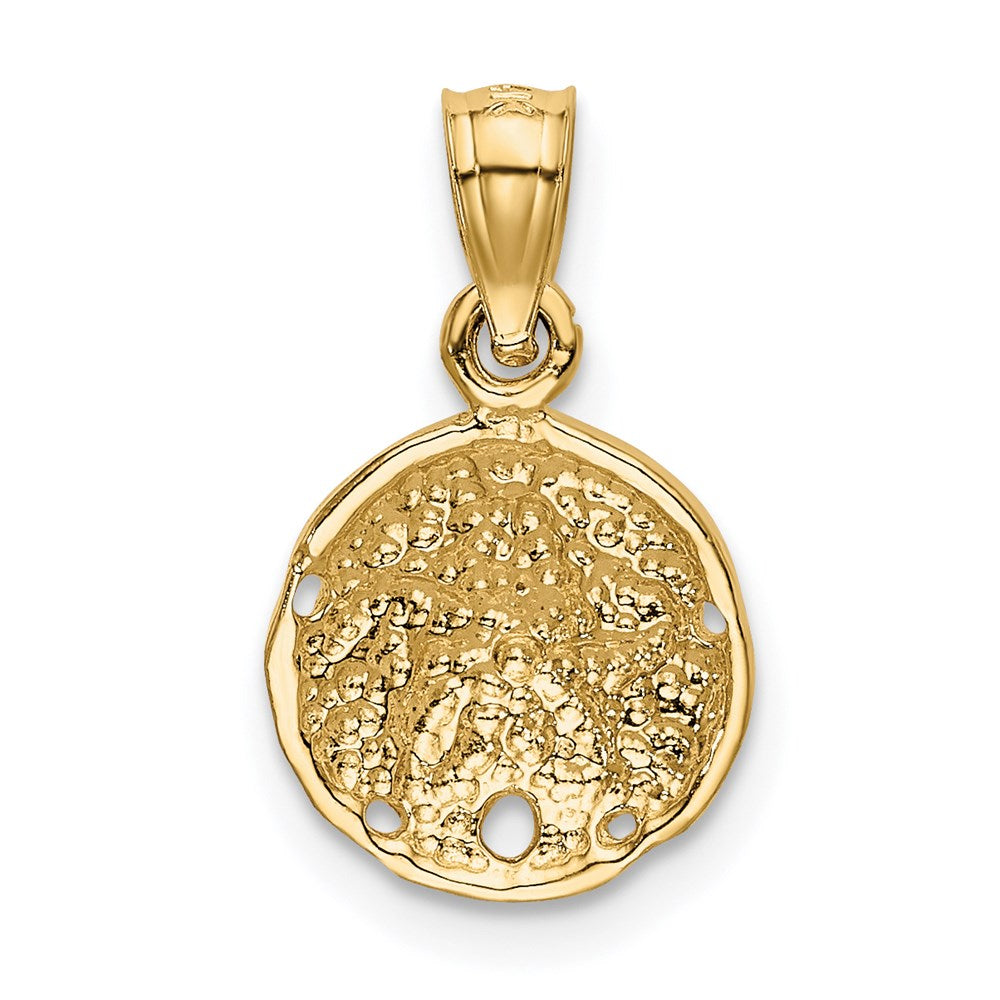 14K Gelbgold Sand Dollar Anhänger