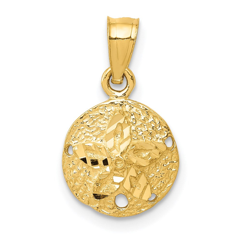 14K Gelbgold Sand Dollar Anhänger
