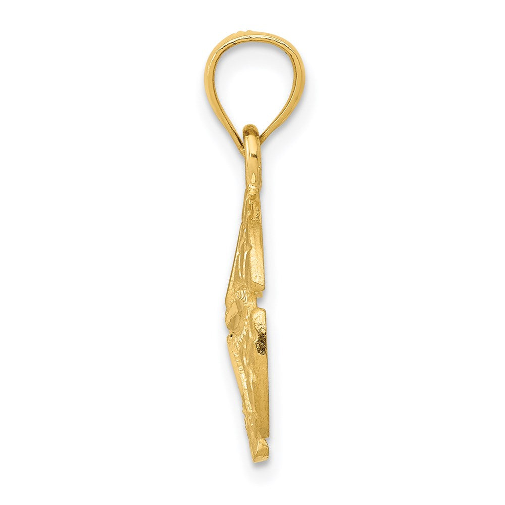 Sanddollar-Anhänger aus 14K Gelbgold