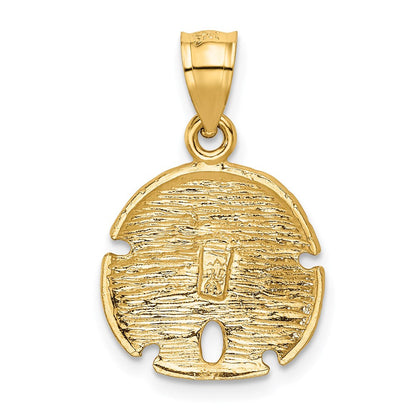 Sanddollar-Anhänger aus 14K Gelbgold