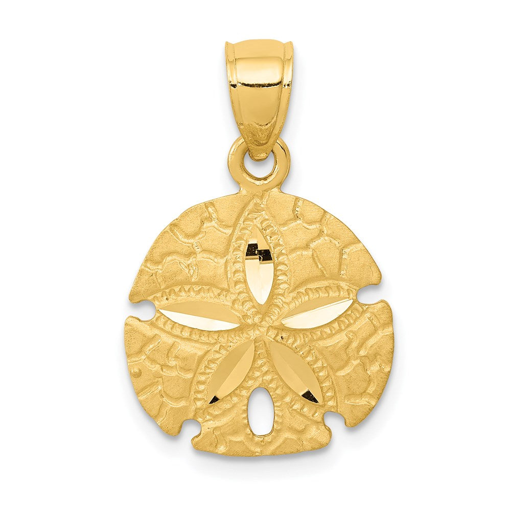 Sanddollar-Anhänger aus 14K Gelbgold