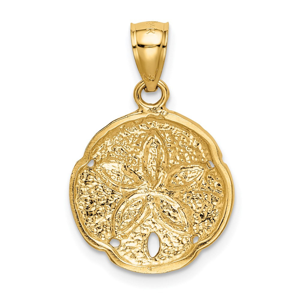 14K Gelbgold Sanddollar-Anhänger