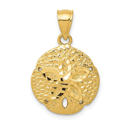 14K Gelbgold Sanddollar-Anhänger