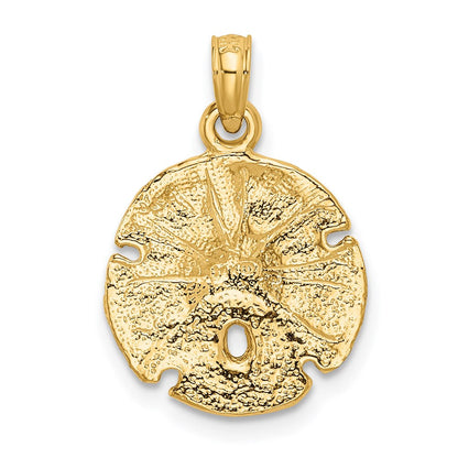 14K Gelbgold Sanddollar-Anhänger