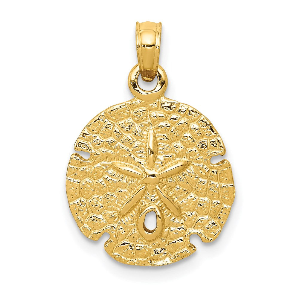 14K Gelbgold Sanddollar-Anhänger