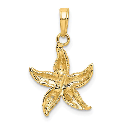 14K Gelbgold Seestern-Anhänger