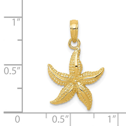 14K Gelbgold Seestern-Anhänger
