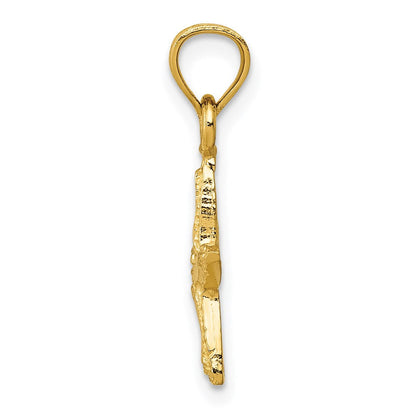 14K Gelbgold Seestern Anhänger