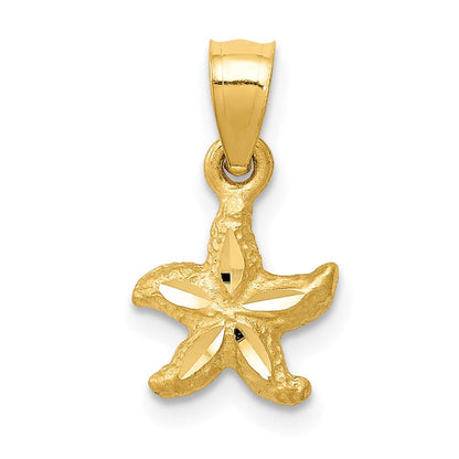 14K Gelbgold Seestern Anhänger