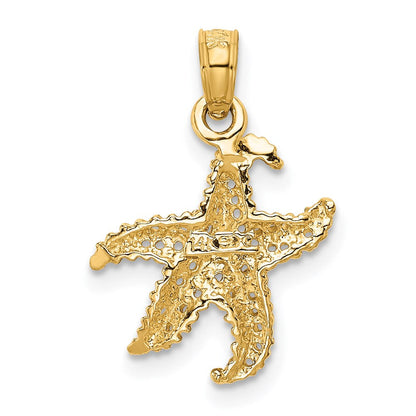 14K Gelbgold Seestern Anhänger