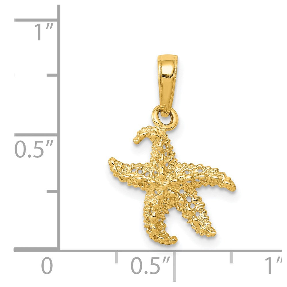 14K Gelbgold Seestern Anhänger