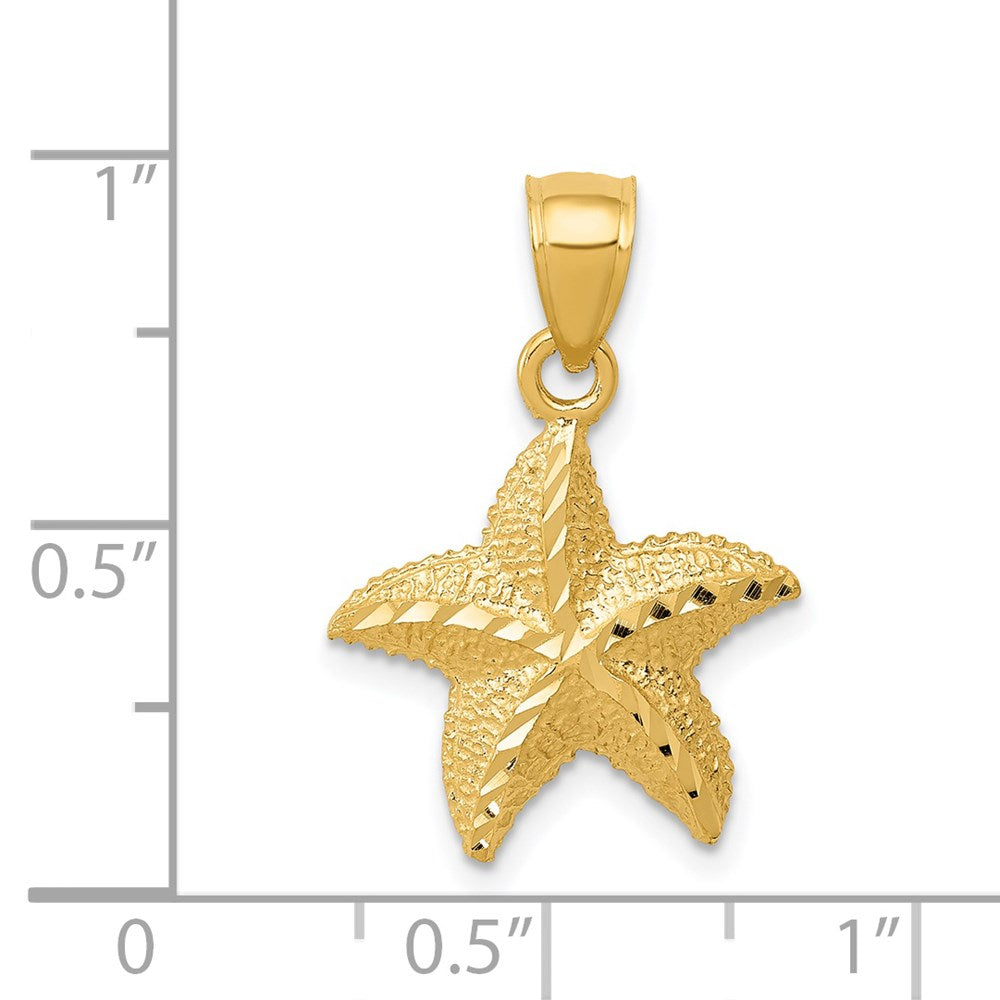 14K Gelbgold Seestern Anhänger