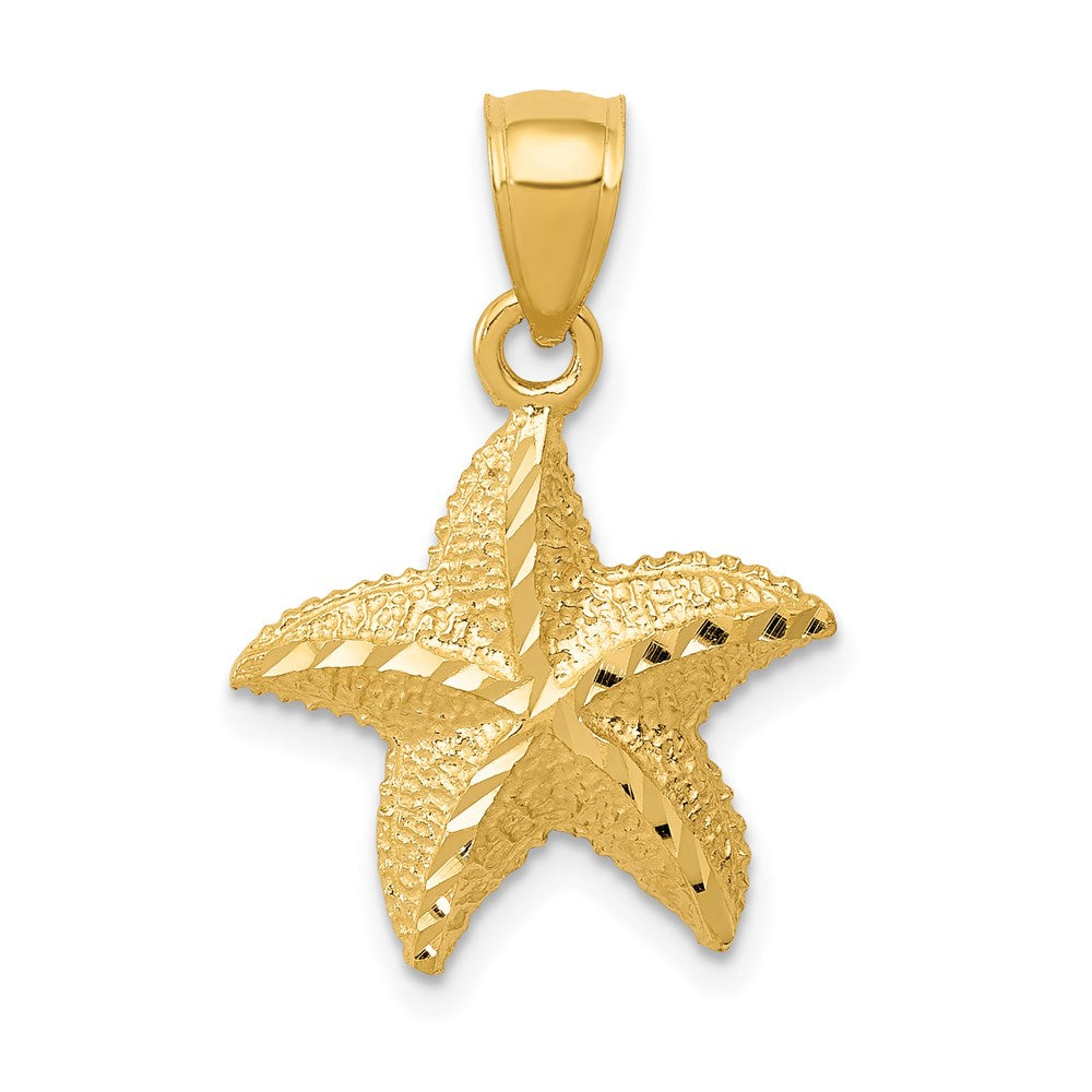 14K Gelbgold Seestern Anhänger