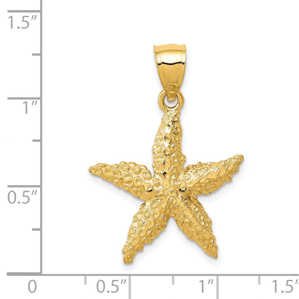 14K Gelbgold Seestern-Anhänger