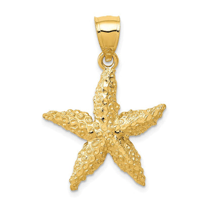 14K Gelbgold Seestern-Anhänger