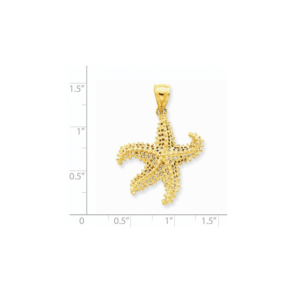14K Gelbgold Seestern-Anhänger