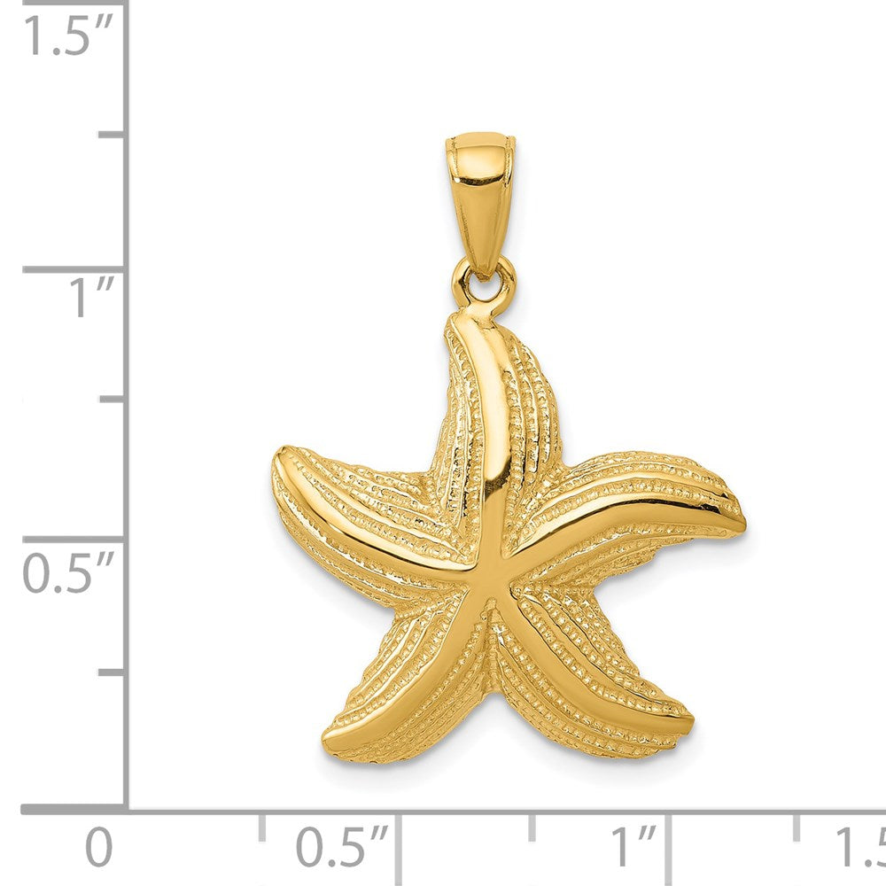 14K Gelbgold Seestern-Anhänger