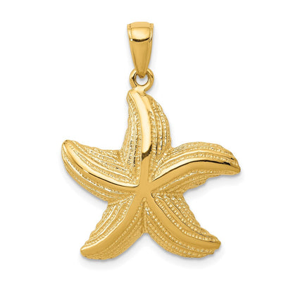 14K Gelbgold Seestern-Anhänger