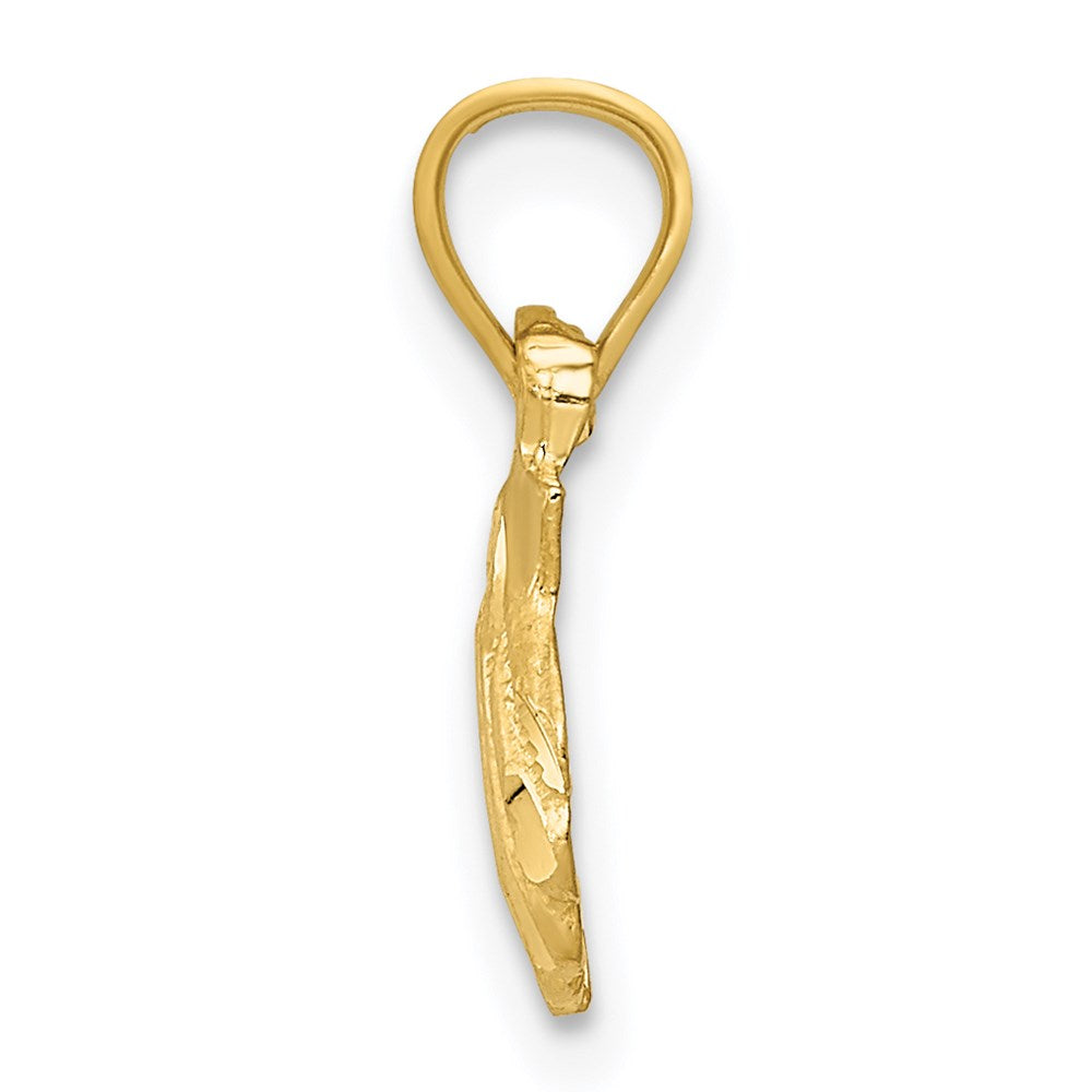 14K Gelbgold Muschel Anhänger
